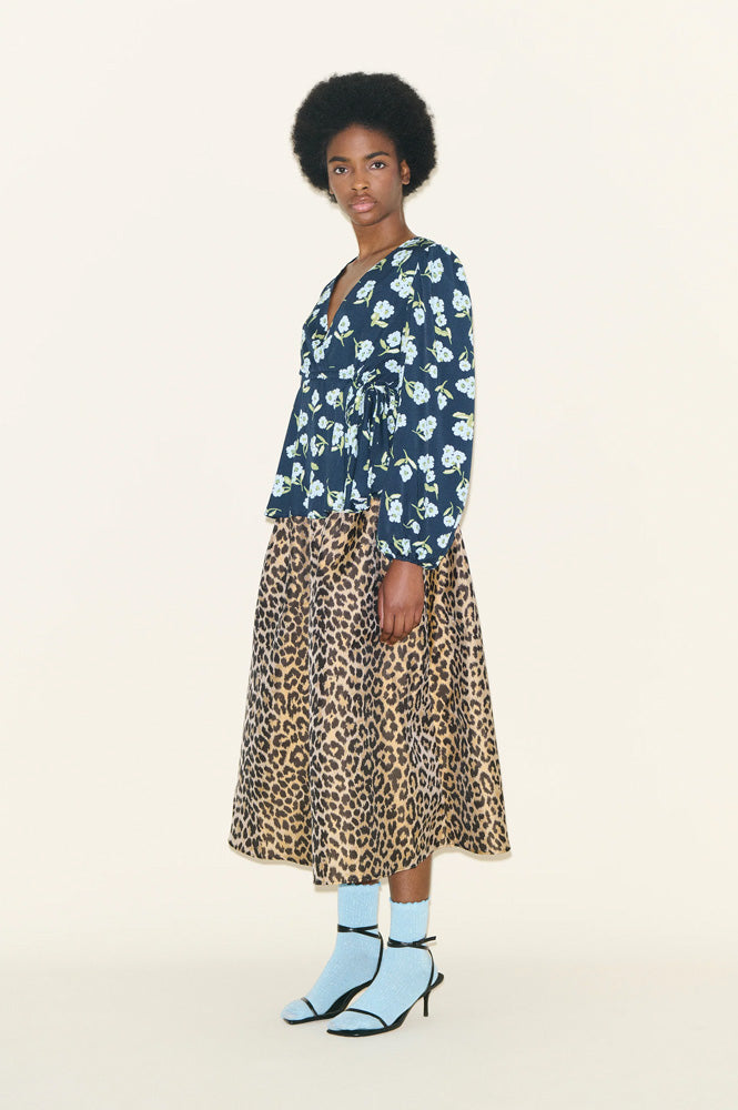 Samdi Bella Powder Blue Floral Blouse - The Mercantile London