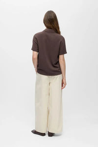 Object Sanne Seal Brown Shirt - The Mercantile London
