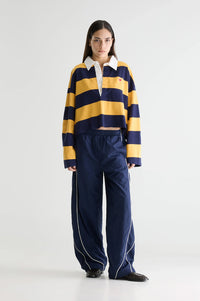 Bellerose Felito Captain And Yellow Stripe Polo Top
