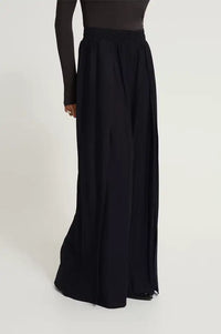 ICHI Ginne Black Pleated Trousers - The Mercantile London
