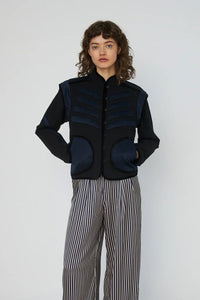 Stella Nova Black Moon And Star Embroidered Jacket - The Mercantile London