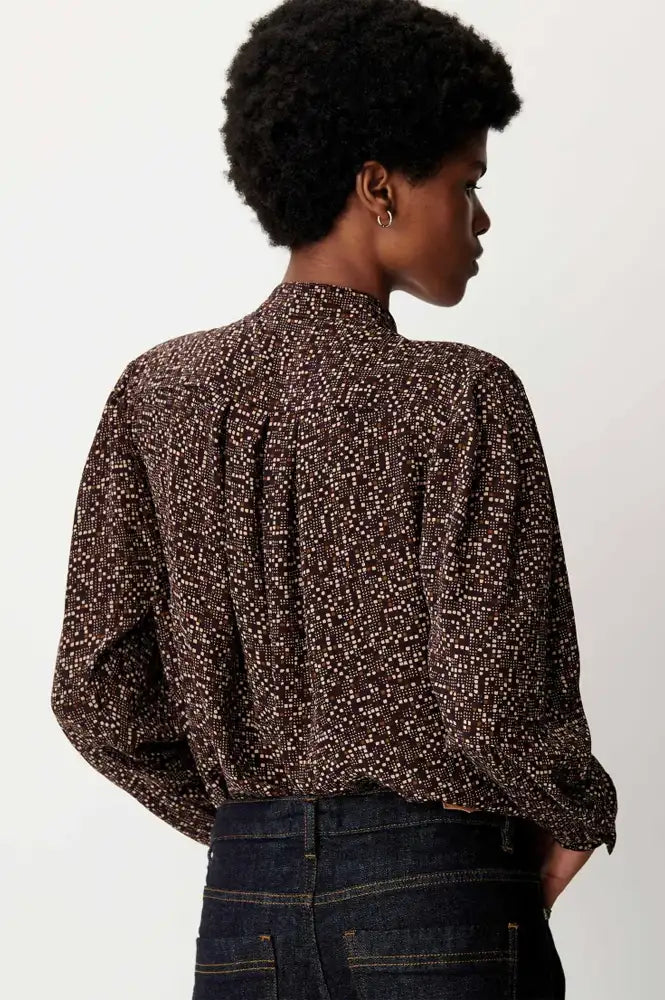 Sessùn Esperanzo Coffea Pianoroll Blouse