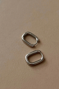 Luv AJ Chain Link Silver Huggies - The Mercantile London