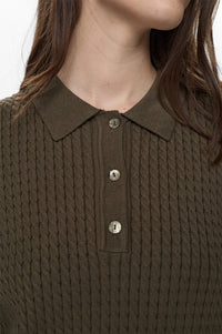 Numph Alette Sea Moss Polo Top