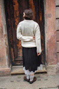 Object Salika White Sand Embellished Jumper - The Mercantile London