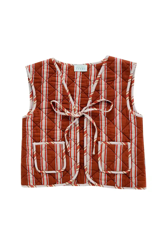 Projektityyny Cocoa Berry Pop Striped Waistcoat