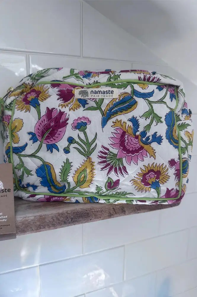 Namaste Shvanthi Block Print Wash Bag