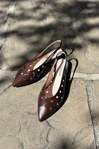 Bukela Cara Naplak Espresso Slingback Sandals - The Mercantile London