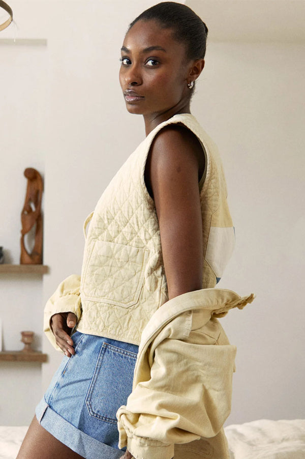 Seventy + Mochi Aria Mellow Yellow Vest - The Mercantile London