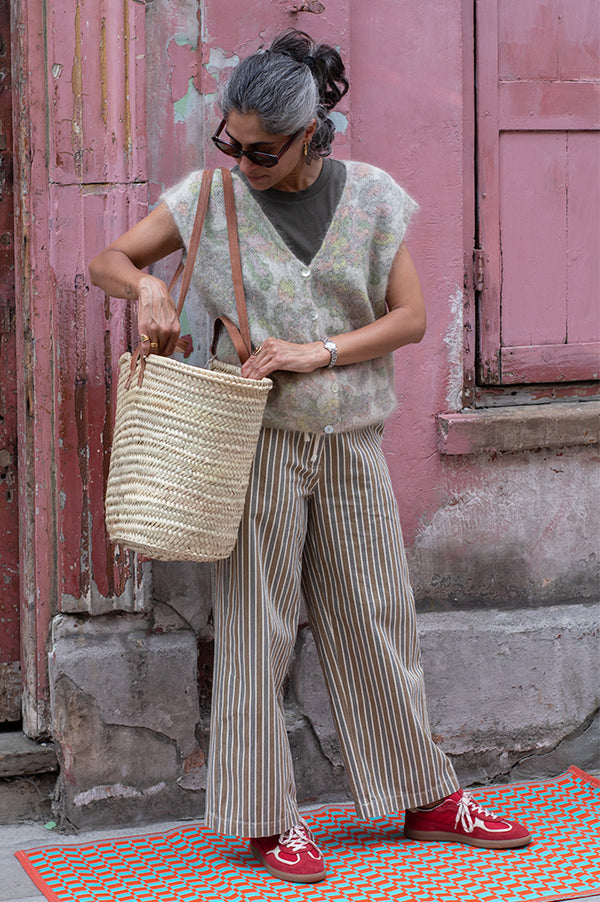 FRNCH Nevy Cashmere Floral Sleeveless Sweater - The Mercantile London