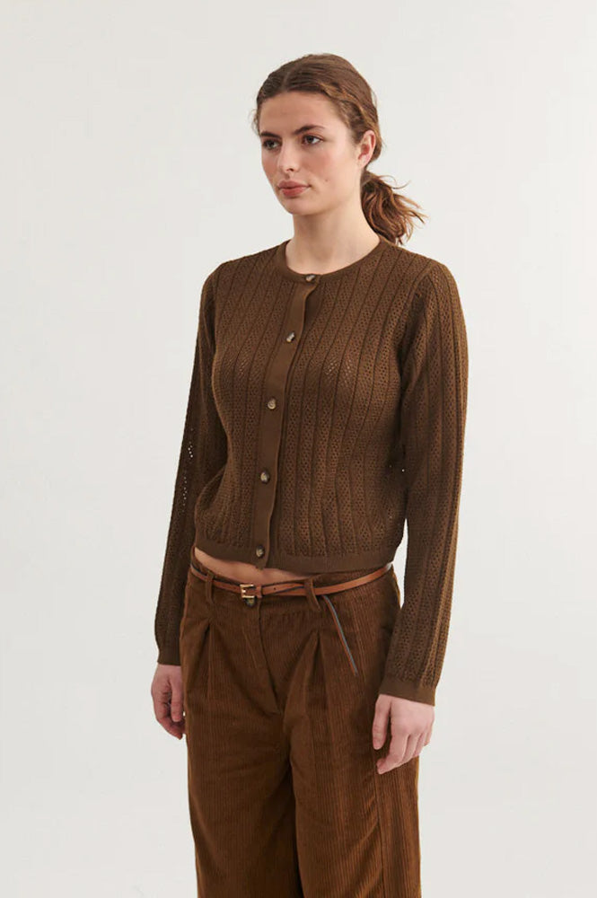 Basic Apparel Tricia Desert Palm Cardigan - The Mercantile London