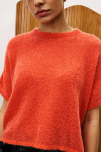 FRNCH Red Diamond Sleeveless Sweater - The Mercantile London