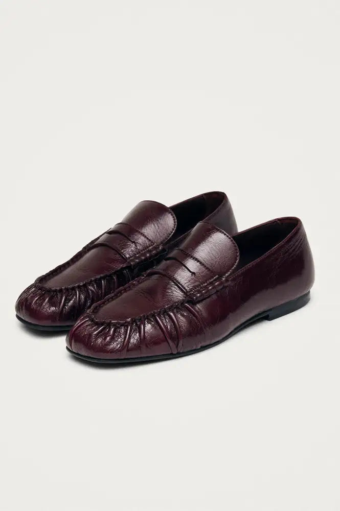 Alohas Aven Rift Burgundy Leather Loafers