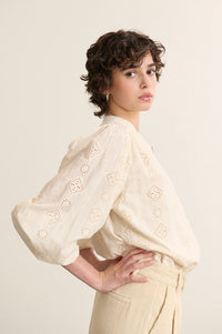 Garance Ketty Ecru Broderie Anglaise Blouse