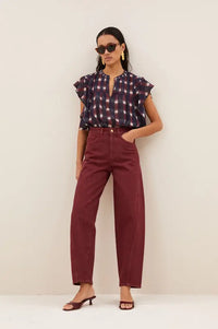 By-Bar Begum Wine Jeans