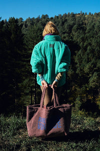 American Vintage Ifabay Turquoise Padded Jacket