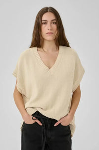 My Essential Wardrobe Diva Rice Knitted Vest - The Mercantile London