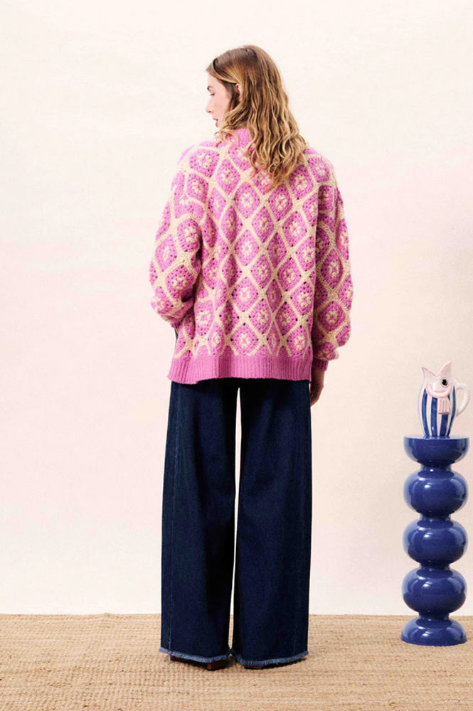FRNCH Marmara Violet Cardigan - The Mercantile London