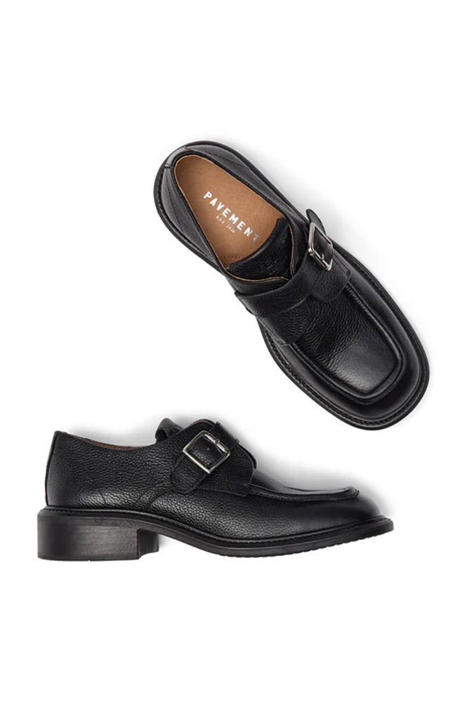 Pavement Svea Black Buckle Loafers - The Mercantile London