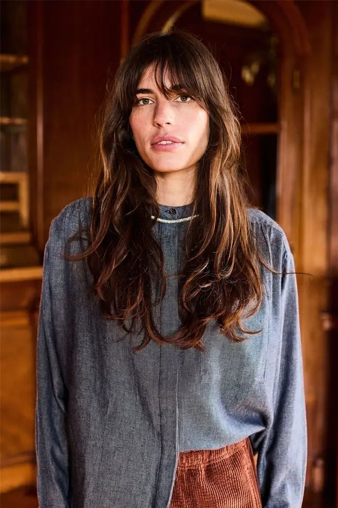 A.P Denim Blue Blouse