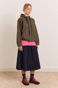Damson Madder Blake Orion Check Hooded Jacket