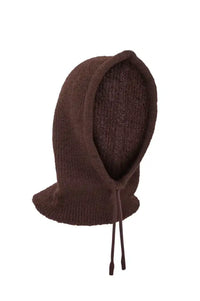 ICHI Gunilla Chicory Coffee Knitted Hood