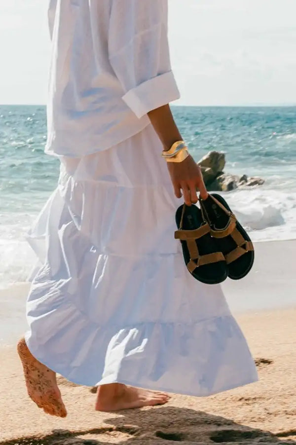 Biba Rivington Tan Suede Sandals