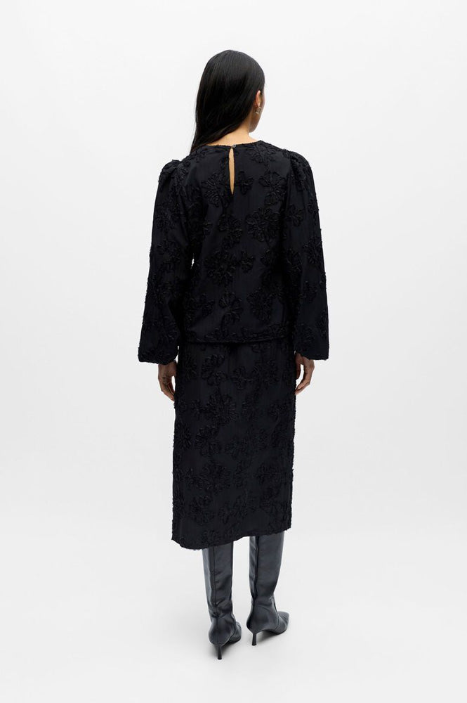 Object Lula Black Floral Blouse - The Mercantile London