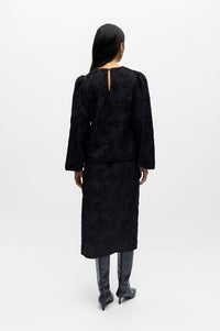 Object Lula Black Floral Blouse - The Mercantile London