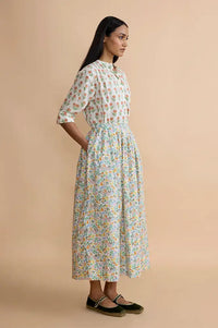 Daydress Drew Vintage Olive Flowers Skirt