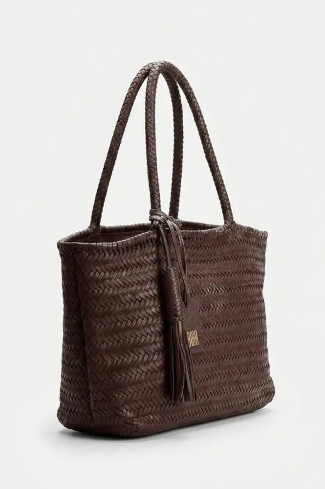 Biba Perkins Dark Brown Braided Bag
