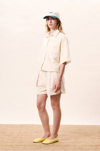 FRNCH Houlena Creme Floral Shirt - The Mercantile London