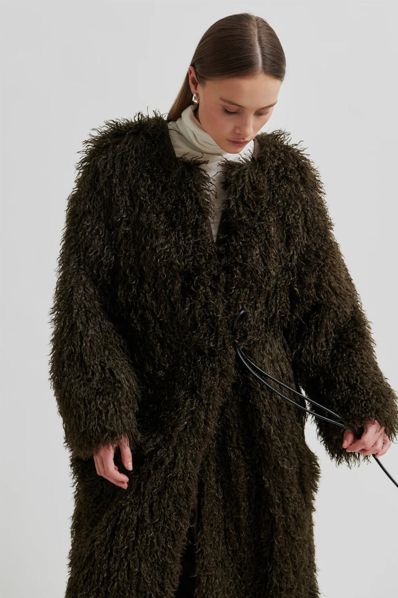 Second Female Ophie Delicioso Chocolate Coat - The Mercantile London