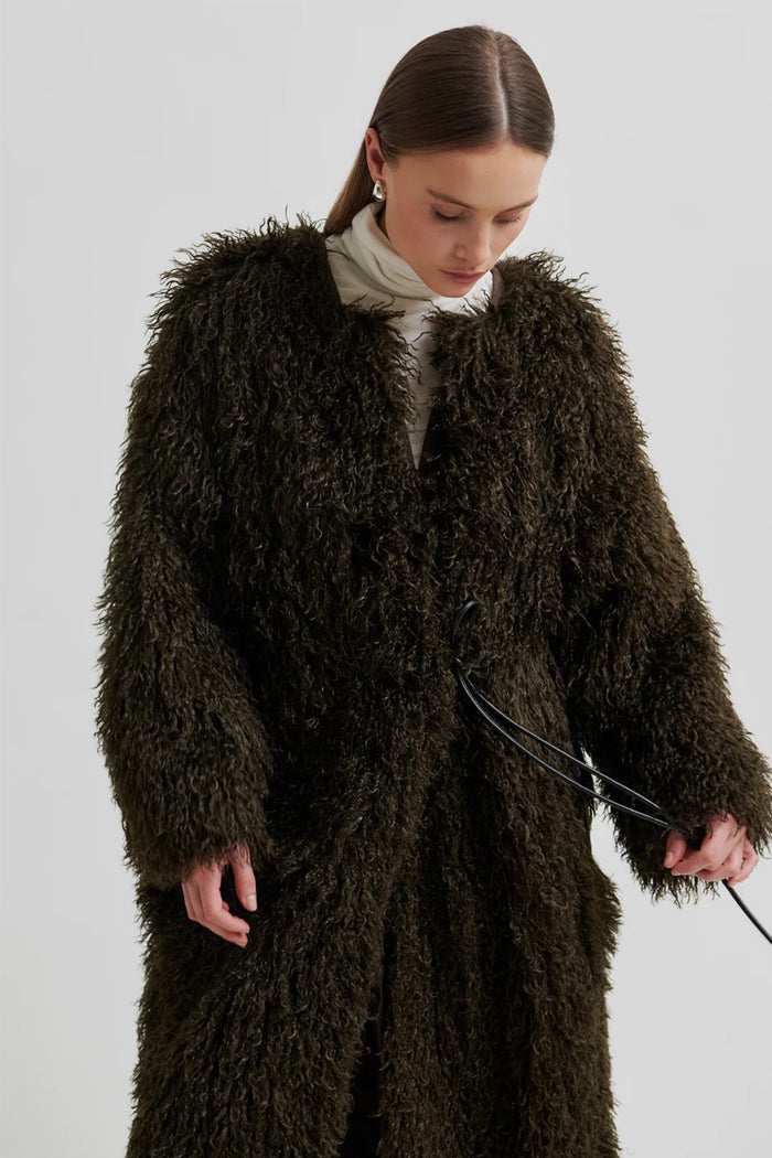 Second Female Ophie Delicioso Chocolate Coat - The Mercantile London