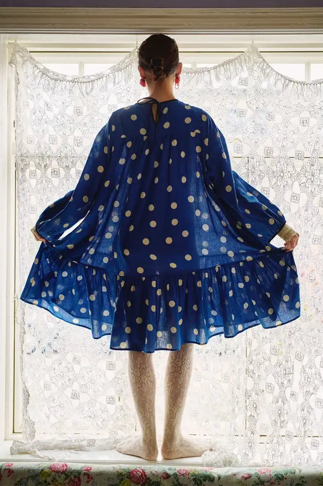Habiba Darling Milla Japan Blue Babydoll Dress