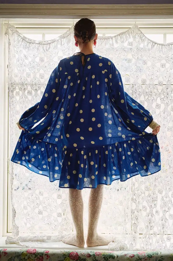 Habiba Darling Milla Japan Blue Babydoll Dress
