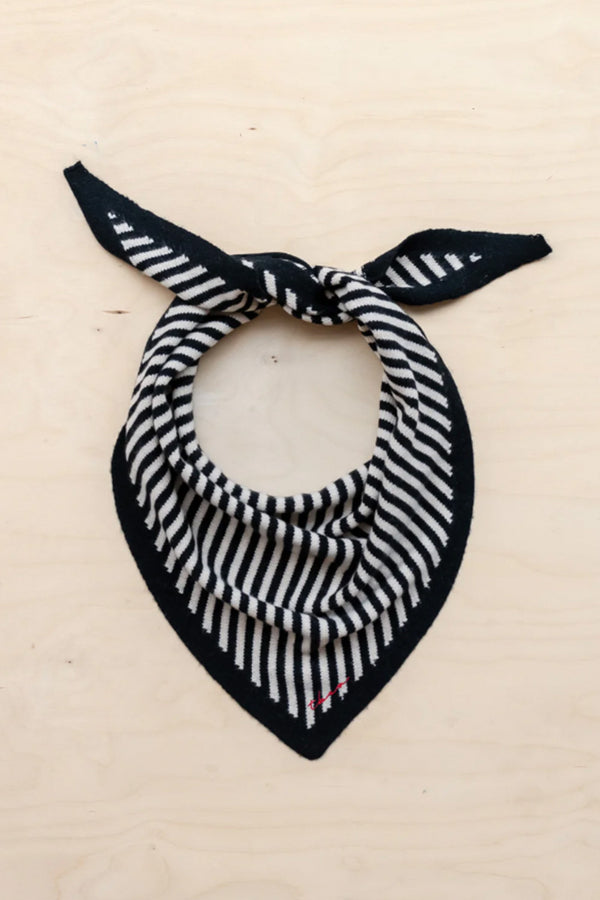 TBCo Black Stripe Triangle Scarf