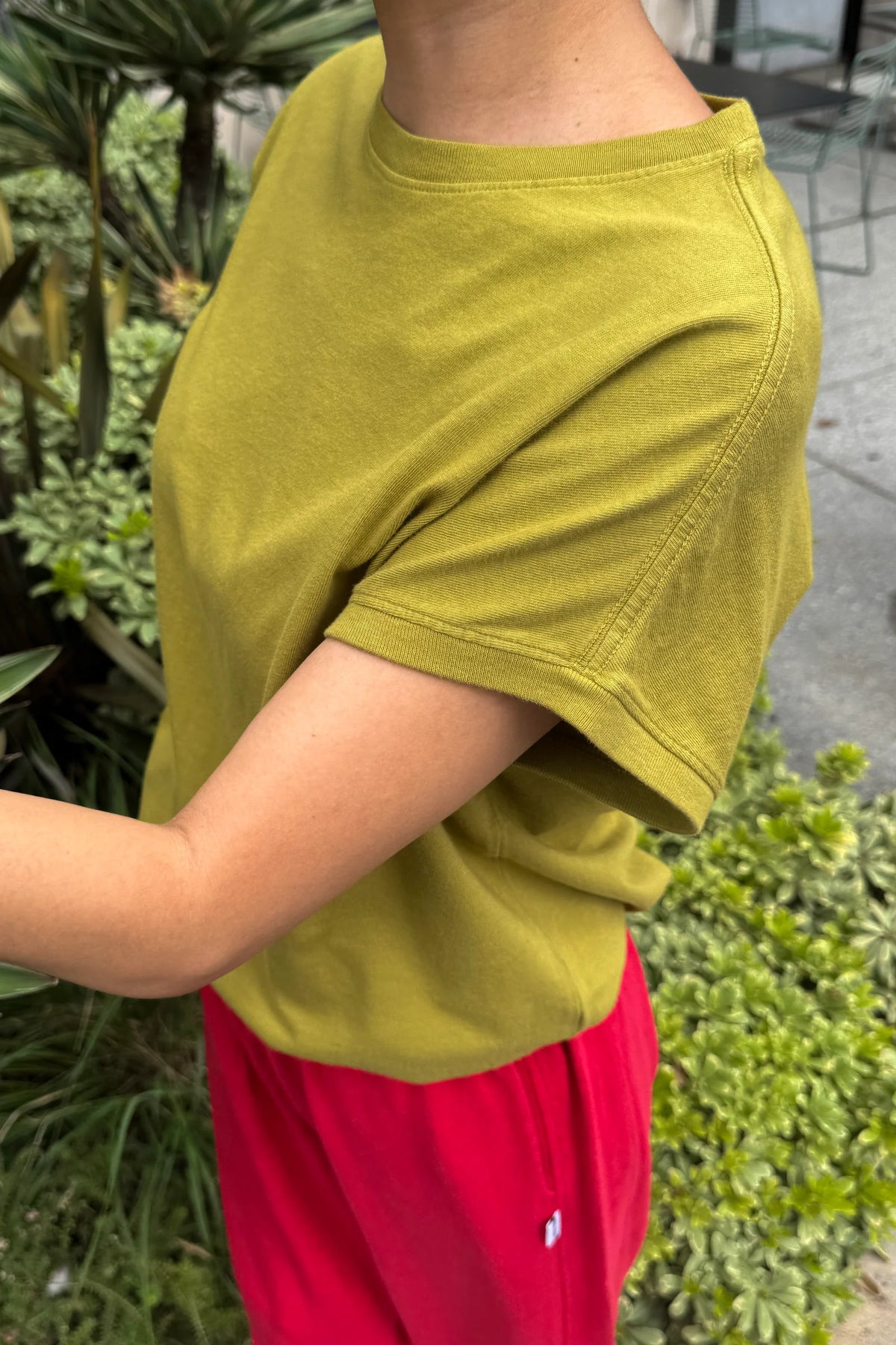 Le Bon Shoppe Ease Golden Olive Tee