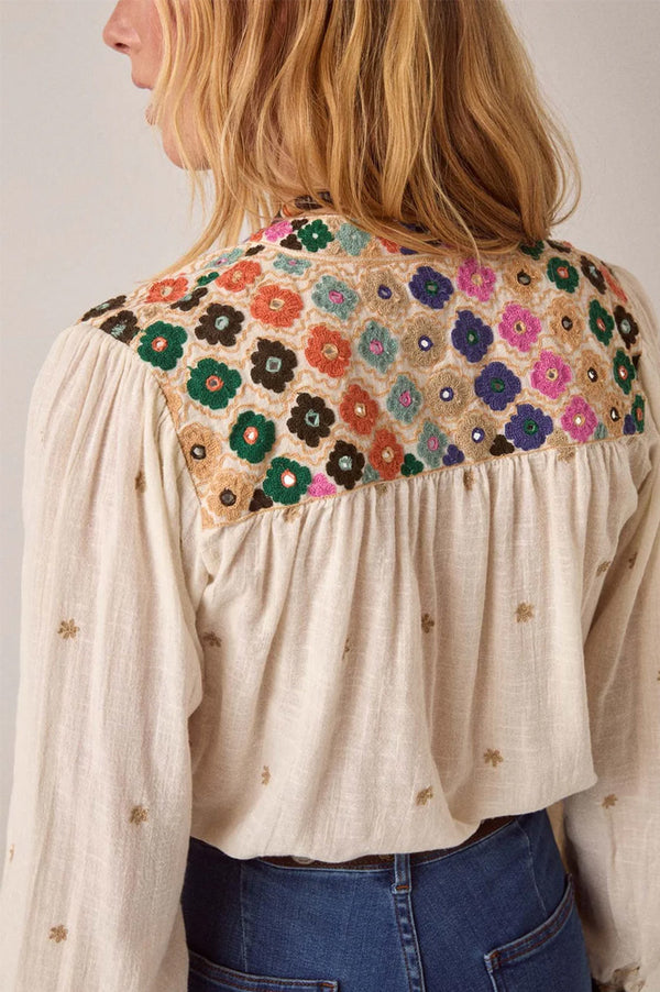 Maison Hotel Cleo Udaipur Embroidered Blouse - The Mercantile London