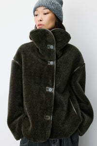 Grace & Mila Amelio Khaki Coat - The Mercantile London