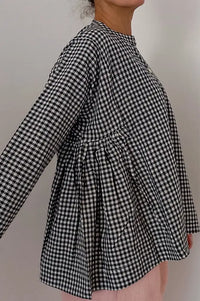 Cotton Conscious Shanti Black Gingham Handwoven Shirt