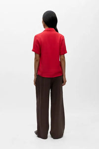 Object Sanne Poinsettia Linen Shirt - The Mercantile London