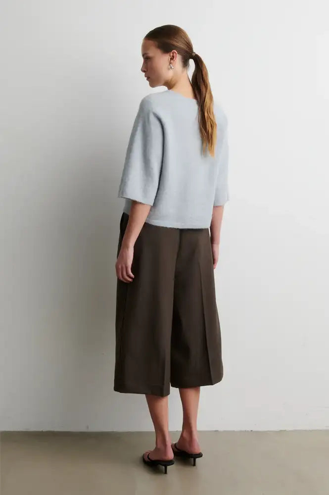 Second Female Gabby Quarry Short Sleeve Knitted Jumper