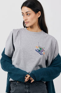 A.P Gaia Ski Club Grey T-Shirt - The Mercantile London