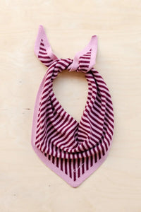 TBCo Pink Stripe Triangle Scarf
