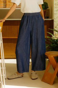 L.F. Markey Grant Chambray Denim Trousers - The Mercantile London