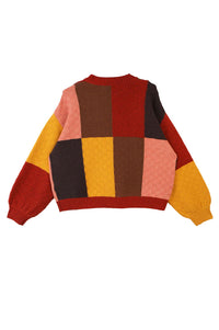 L.F. Markey Lonny Multi Patchwork Cardigan - The Mercantile London