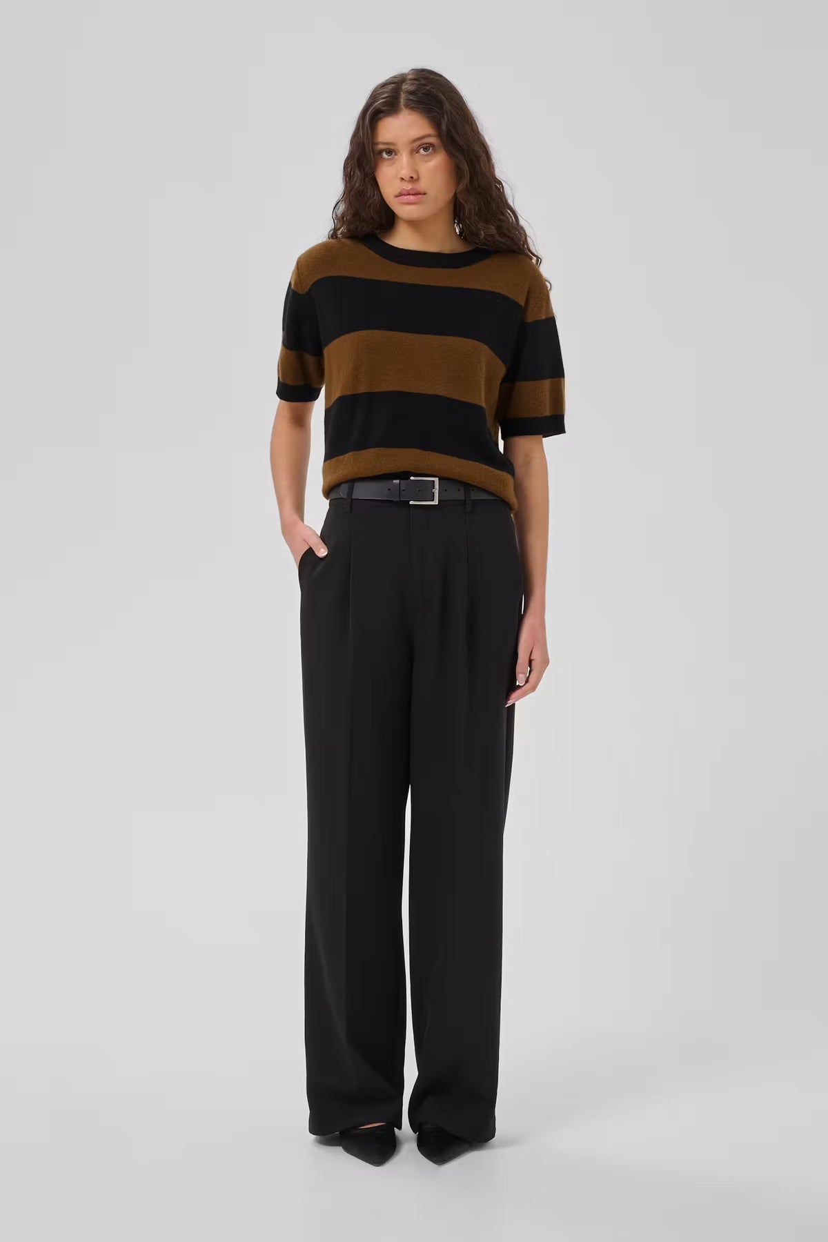 My Essential Wardrobe Jola Bison Stripe Jumper