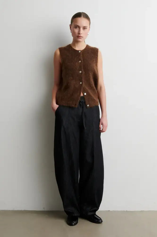 Second Female Brook Carafe Brown Knitted Vest