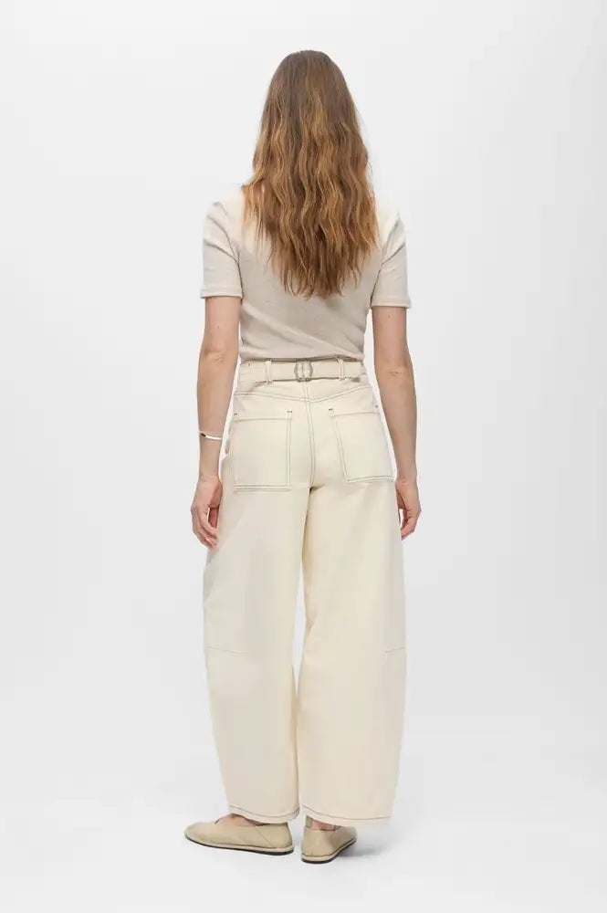 Object Mio Andrea Birch Barrel Leg Jeans - The Mercantile London